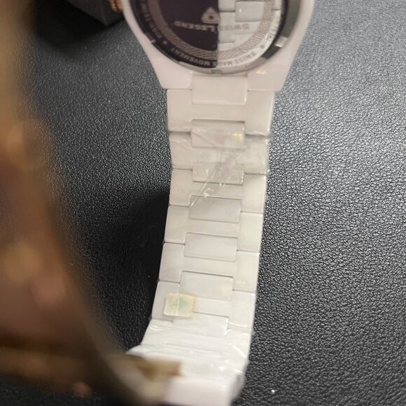 NWT Swiss Legend White Ceramic Throttle Women\'s Watch (UNTESTED)
